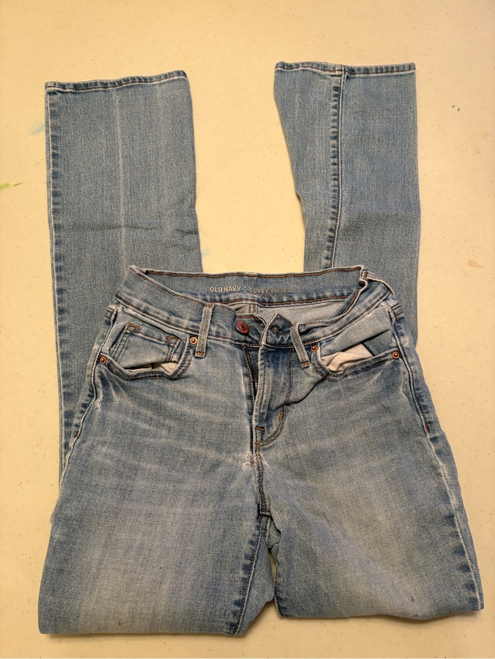 Old Navy Light Blue Flare Jeans - Curvy Fit